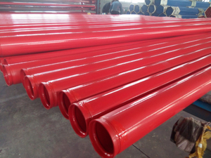 Red Color Painted Steel Pipe Epoxy