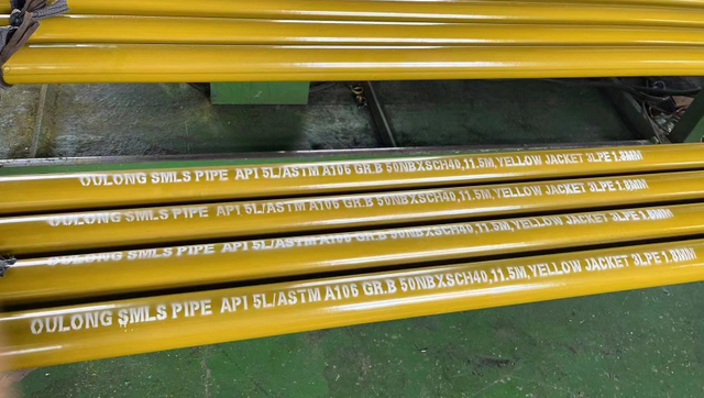 Yellow Jacket HDPE Coated Pipes 2 Inch Smls