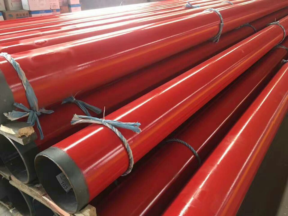 Fbe Fusion Bonded Epoxy Coating Steel Pipe Od21.3 Red